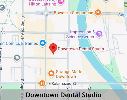 Map image for Kid Friendly Dentist in Lansing, MI